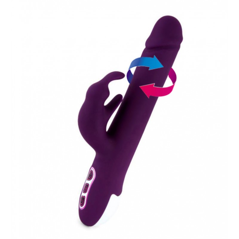 Alvin Rotating Rabbit Vibrator - Purple